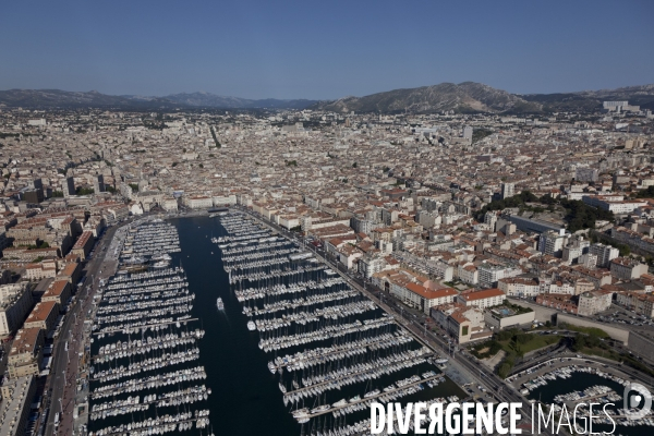 Vue aerienne de Marseille