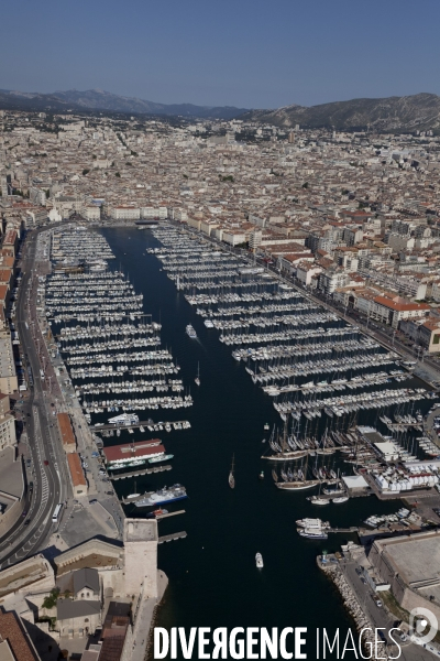 Vue aerienne de Marseille