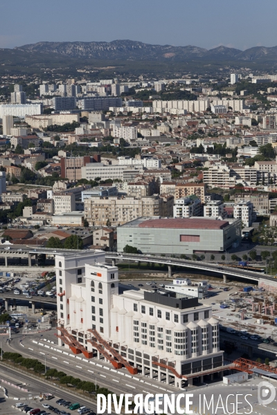 Vue aerienne de Marseille