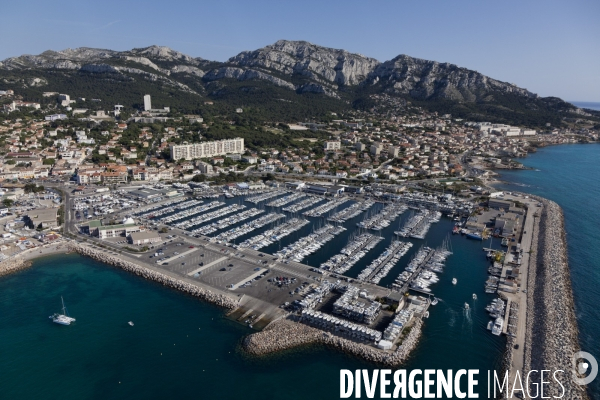 Vue aerienne de Marseille