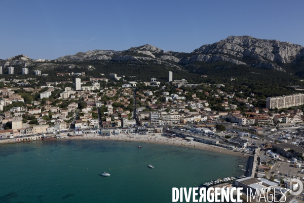 Vue aerienne de Marseille