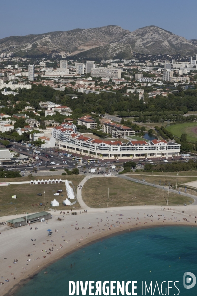 Vue aerienne de Marseille