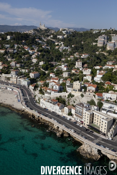 Vue aerienne de Marseille