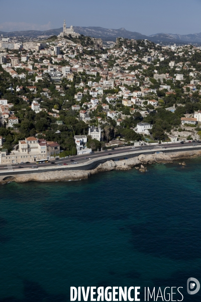 Vue aerienne de Marseille