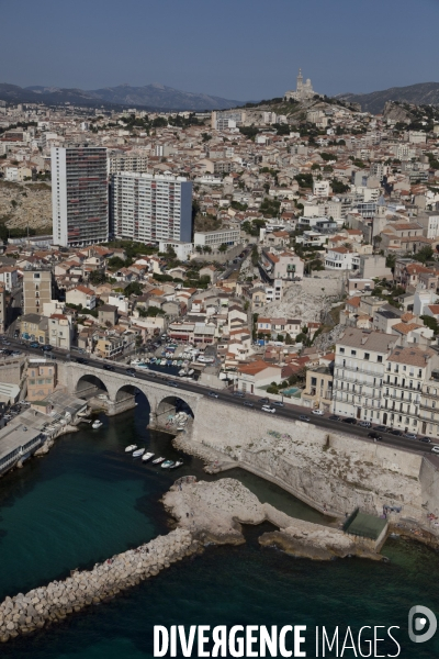 Vue aerienne de Marseille