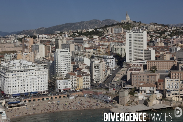 Vue aerienne de Marseille