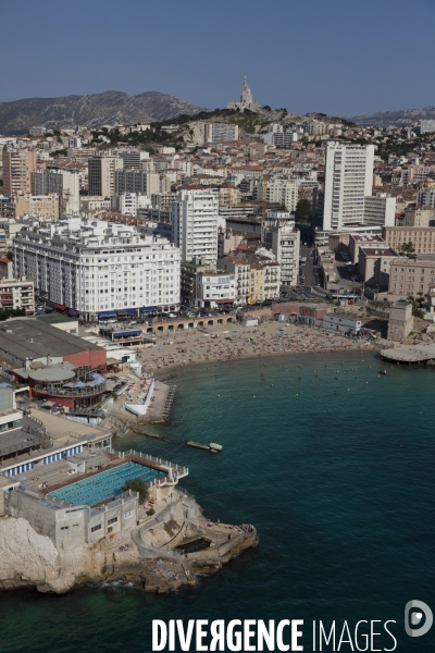 Vue aerienne de Marseille