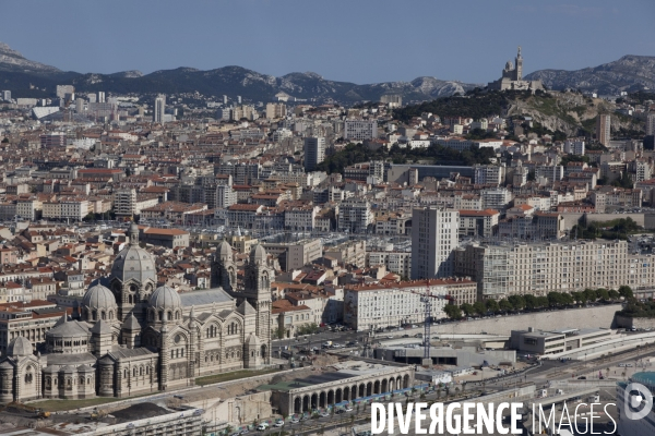 Vue aerienne de Marseille