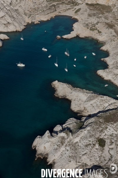 Vue aerienne de Marseille