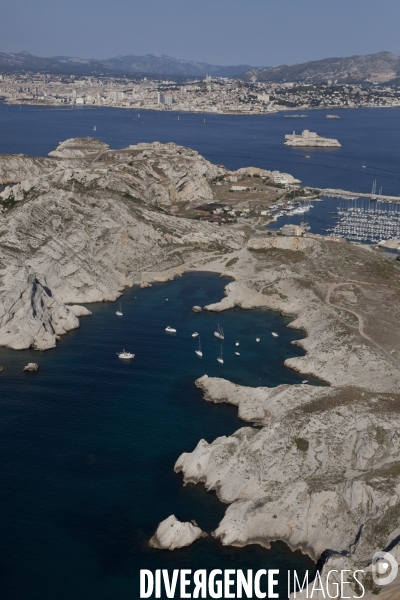 Vue aerienne de Marseille