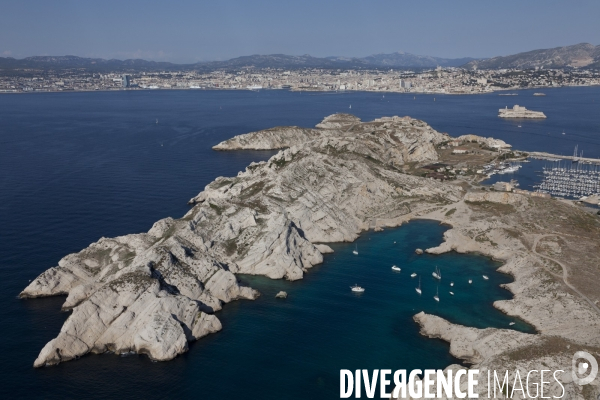 Vue aerienne de Marseille