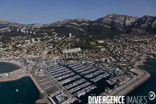 Vue aerienne de Marseille