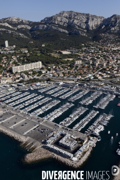 Vue aerienne de Marseille