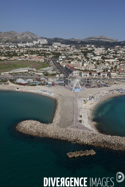 Vue aerienne de Marseille