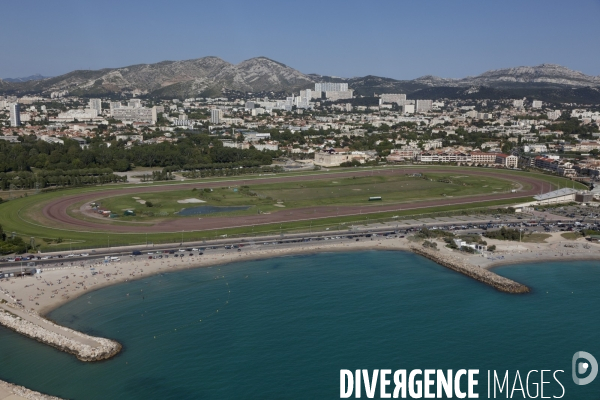 Vue aerienne de Marseille