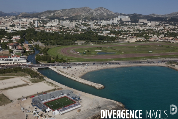 Vue aerienne de Marseille