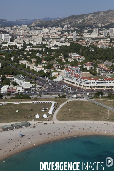 Vue aerienne de Marseille