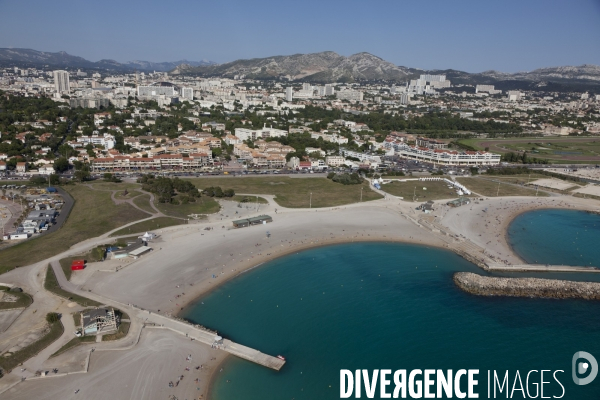 Vue aerienne de Marseille