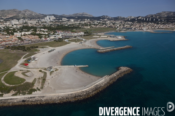 Vue aerienne de Marseille