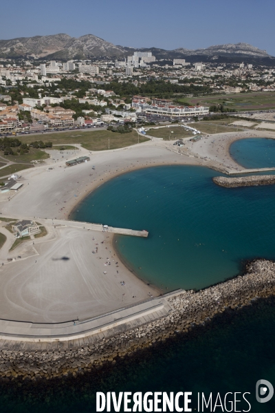 Vue aerienne de Marseille