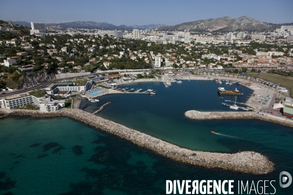 Vue aerienne de Marseille