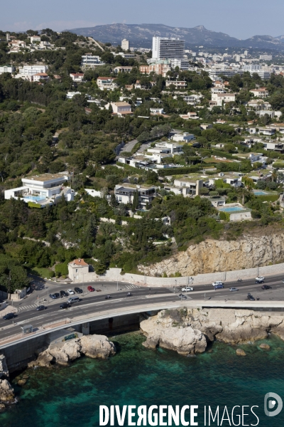 Vue aerienne de Marseille