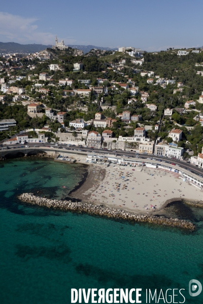 Vue aerienne de Marseille