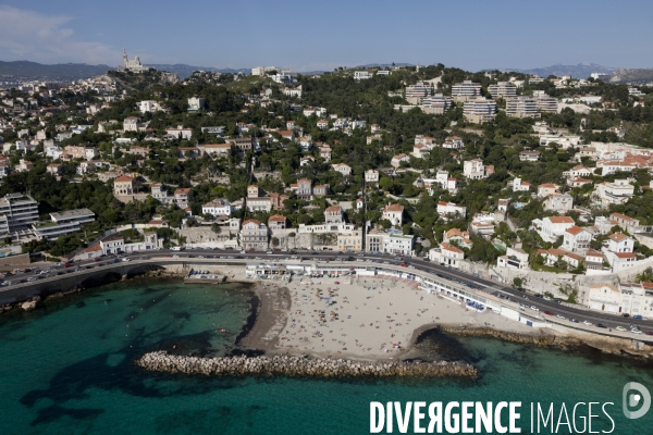 Vue aerienne de Marseille