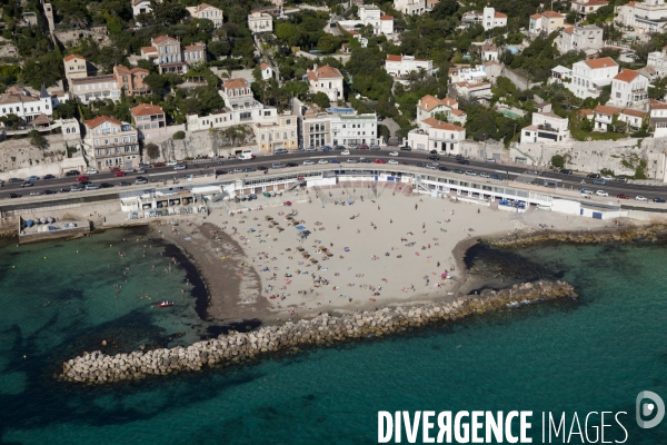 Vue aerienne de Marseille