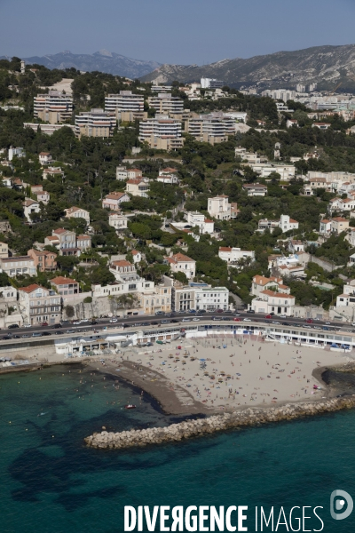 Vue aerienne de Marseille