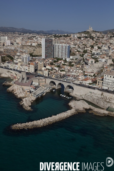 Vue aerienne de Marseille