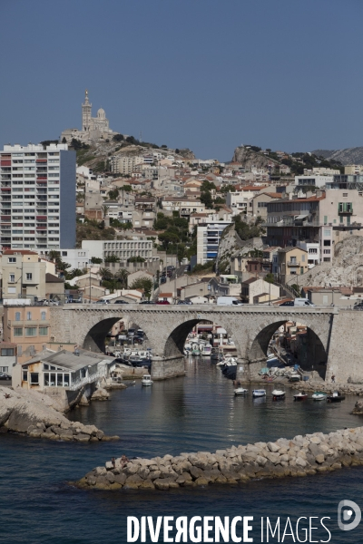 Vue aerienne de Marseille