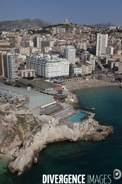 Vue aerienne de Marseille