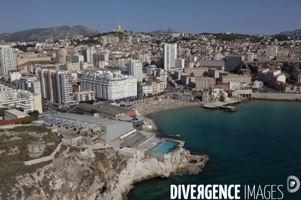 Vue aerienne de Marseille