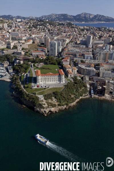 Vue aerienne de Marseille