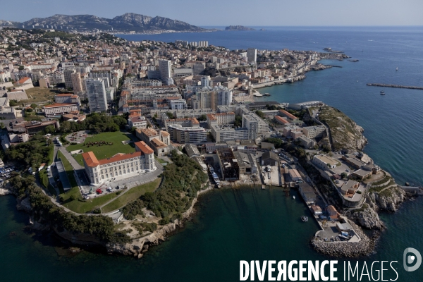 Vue aerienne de Marseille