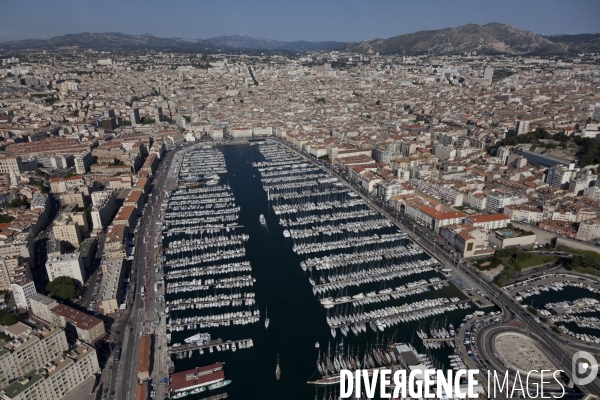 Vue aerienne de Marseille