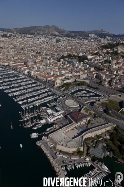 Vue aerienne de Marseille