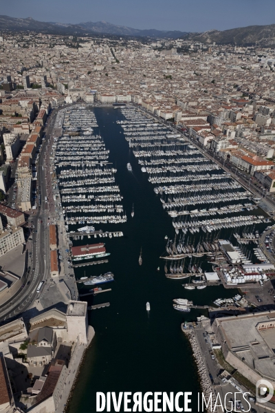 Vue aerienne de Marseille