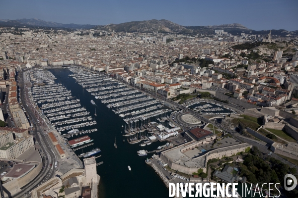 Vue aerienne de Marseille