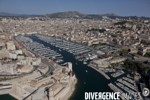 Vue aerienne de Marseille