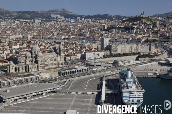 Vue aerienne de Marseille