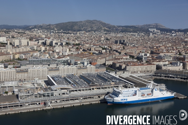 Vue aerienne de Marseille