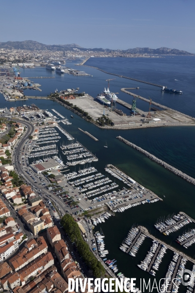 Vue aerienne de Marseille