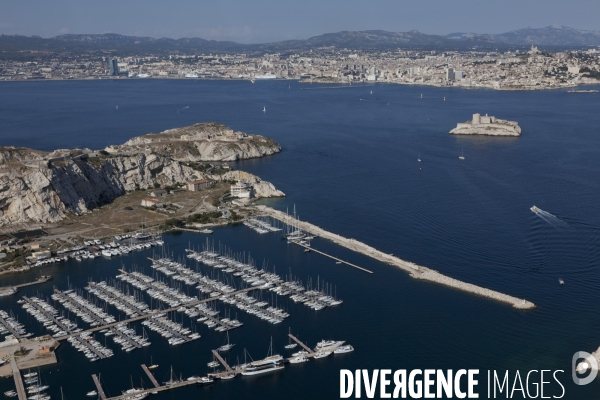 Vue aerienne de Marseille