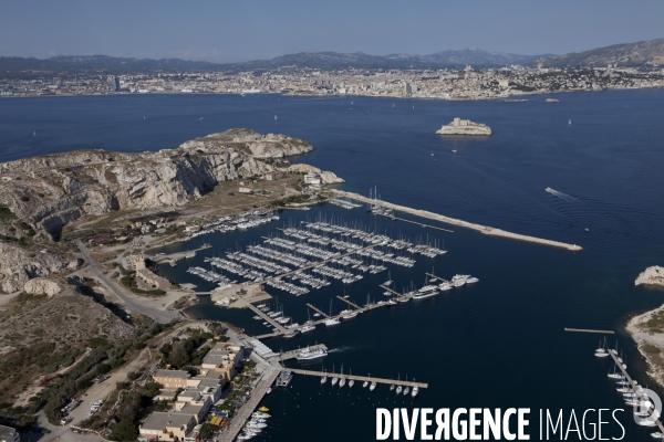 Vue aerienne de Marseille