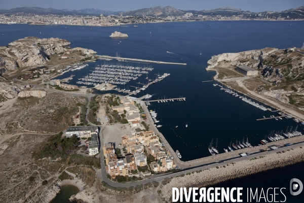 Vue aerienne de Marseille