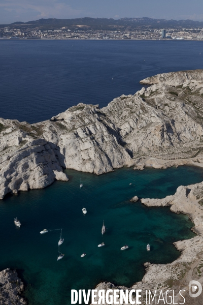 Vue aerienne de Marseille