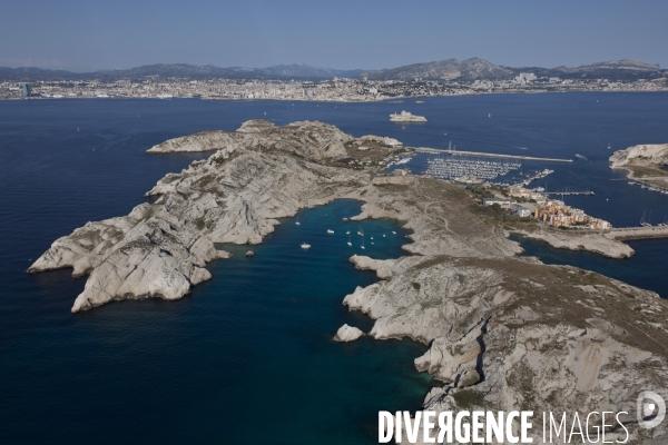 Vue aerienne de Marseille