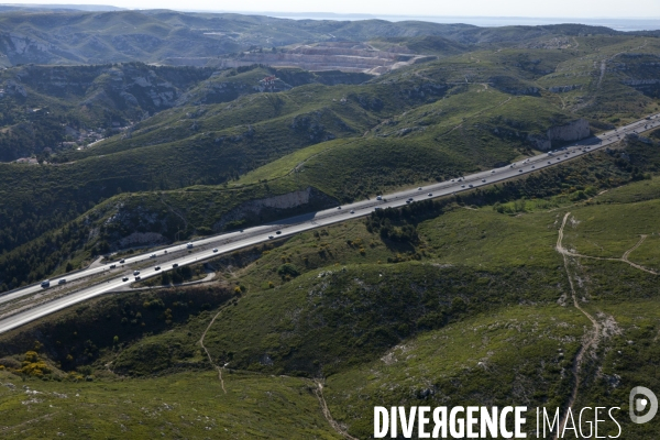 Vue aerienne de Marseille